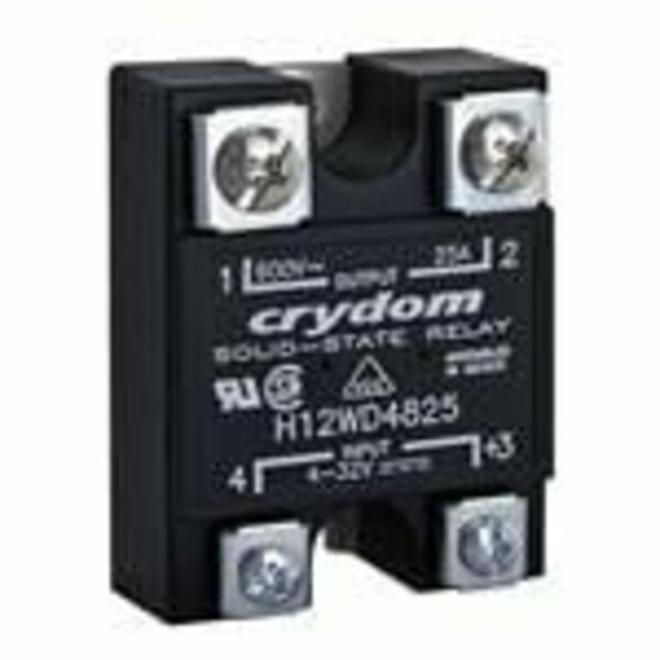 Crydom Solid State Relays - Industrial Mount Ssr Relay, Panel Mount, Ip00, 660Vac/50A, Dc In, Zero Cross,  H12WD4850PGH